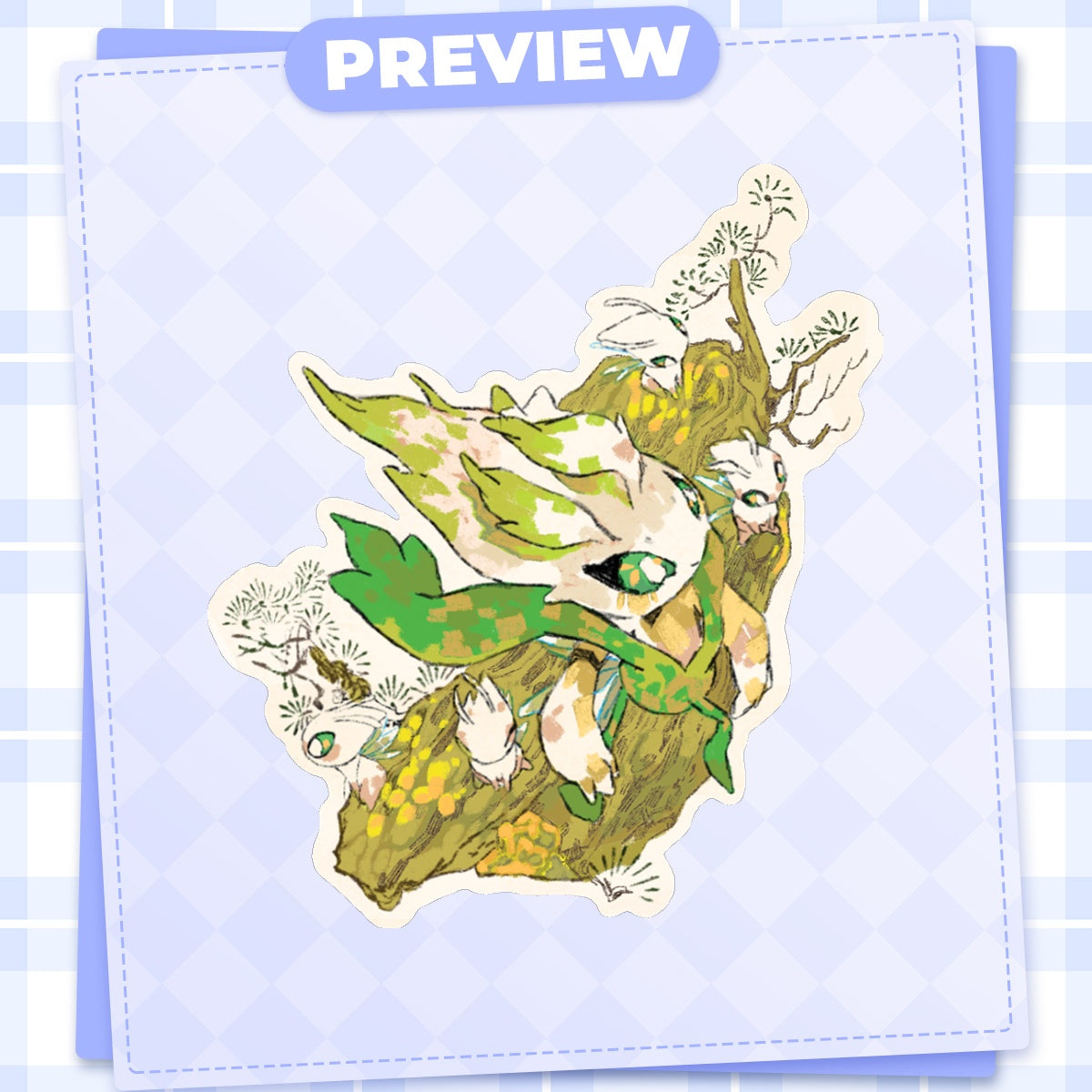 Pokemon: Celebi | 3x3" sticker