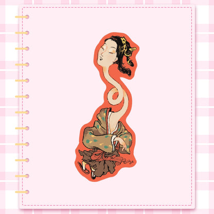 youkai: woman | 3" sticker