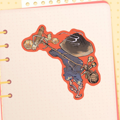youkai: merchant | 3" sticker