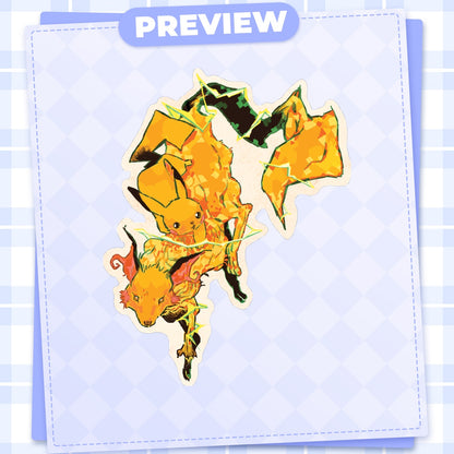 Pokemon: Pikachu | 3x3" sticker