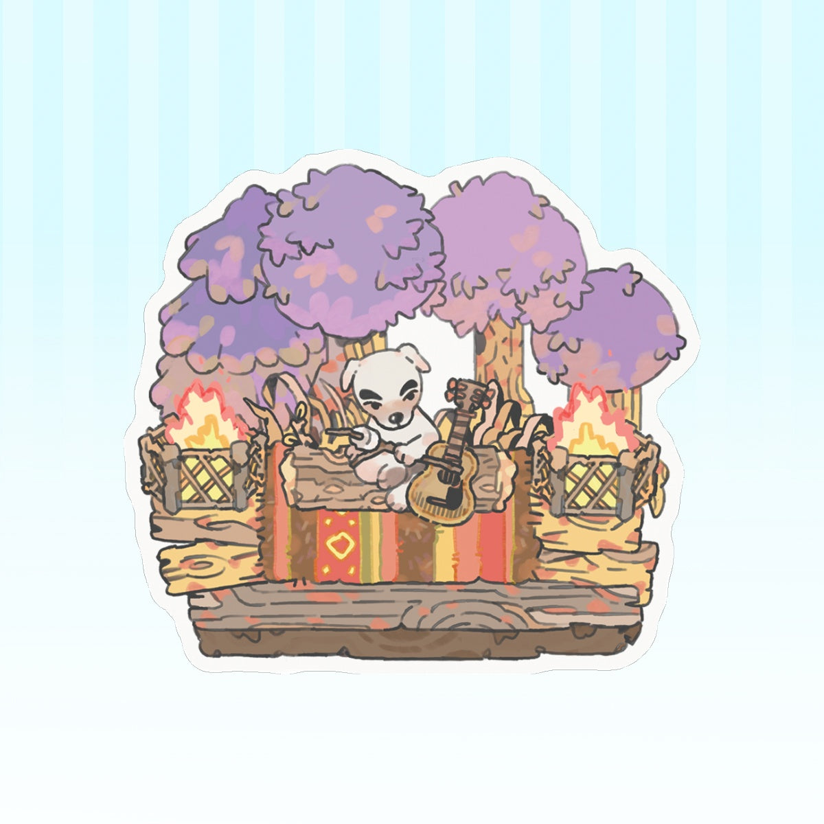 Animal Crossing: KK Slider | 3x3" sticker