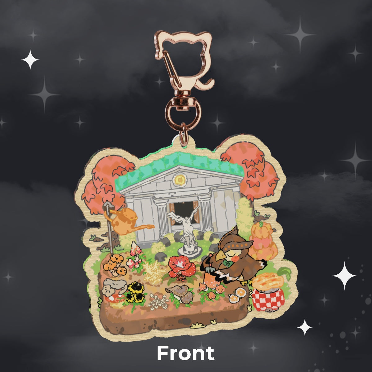 ac: blathers | 2.75" wood charm