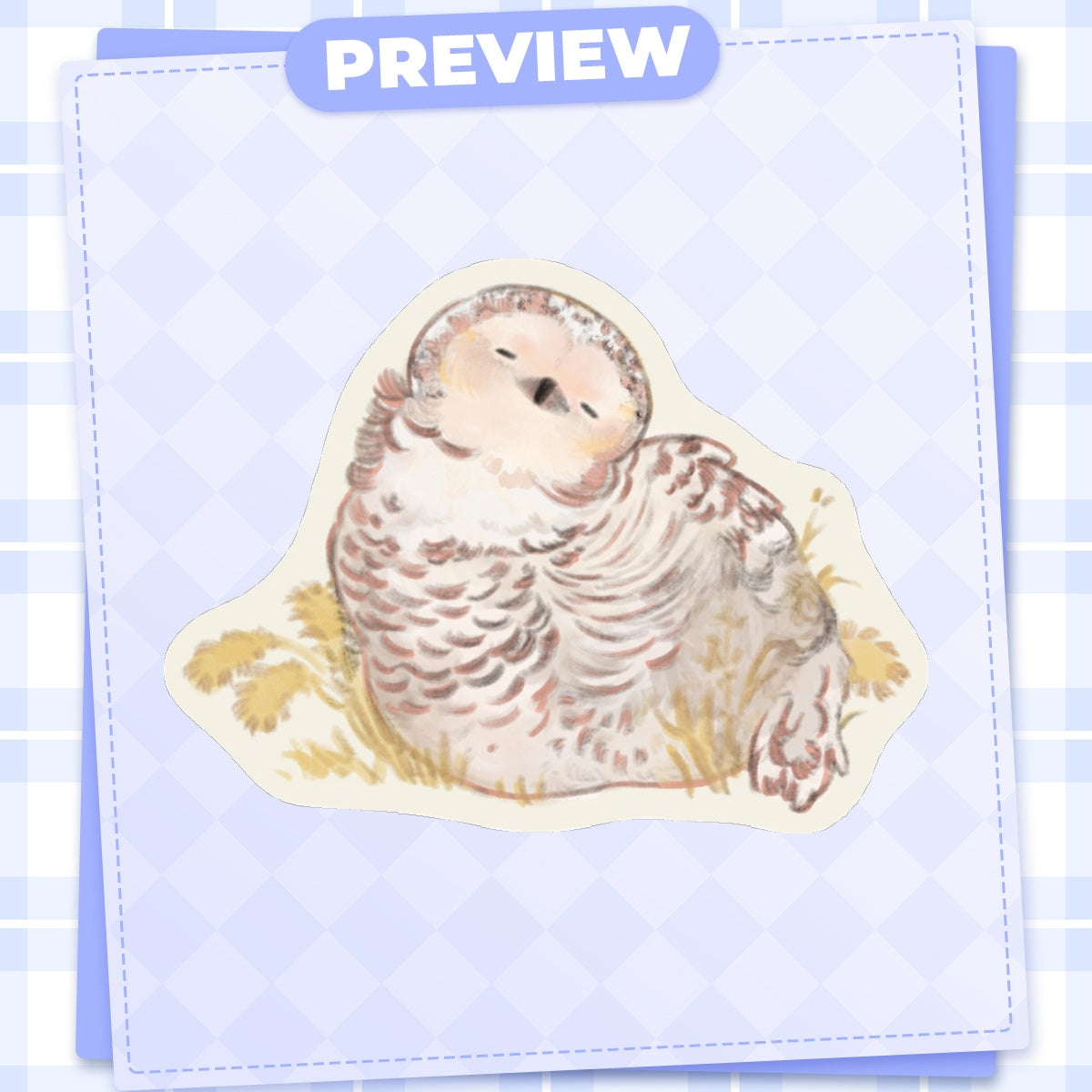 🐧: owl | 3" sticker