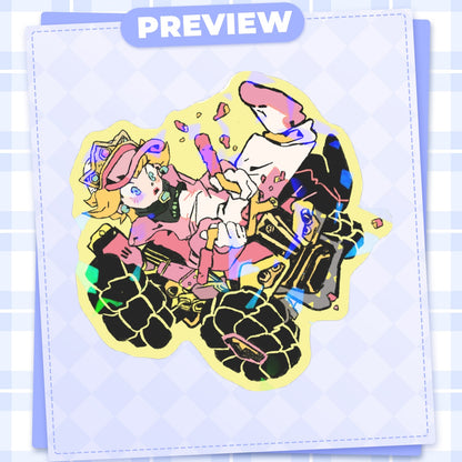 Mario: Peach | 3x3" sticker