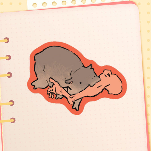 youkai: hippo | 2" sticker