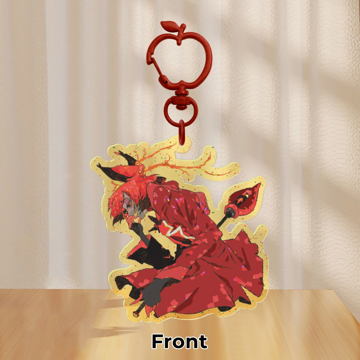 👹 🏨: alastor | 2.75" glitter color charm