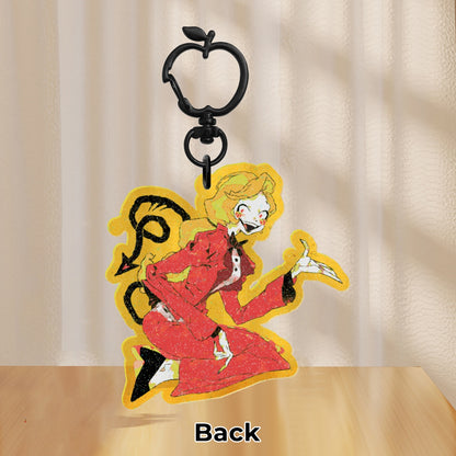 👹 🏨: charlie | 2.75" glitter color charm