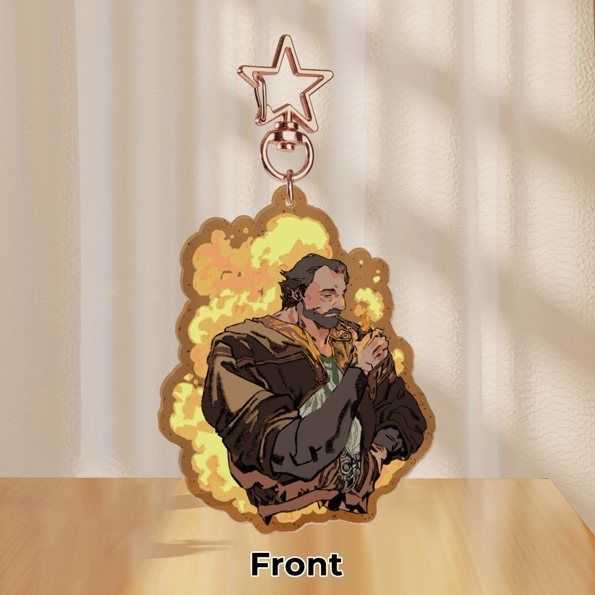 Arcane: Vander | 7cm glitter colour-edge charm