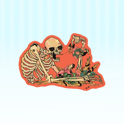 youkai: skeleton | 3" sticker