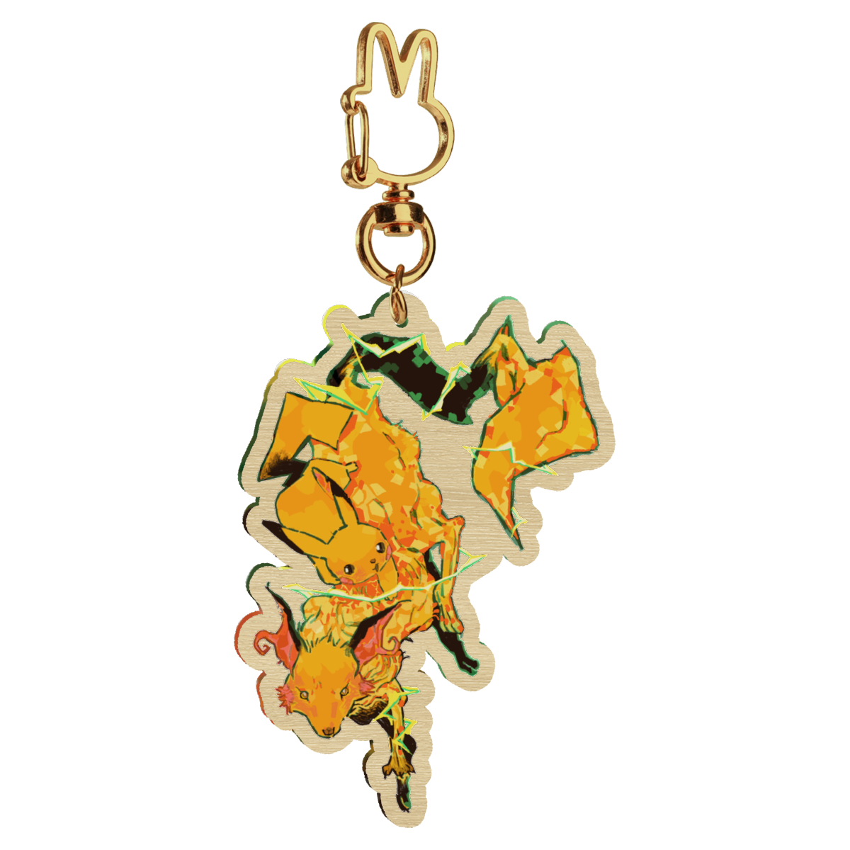 🪩: raijyu  | 2.75" wood charm