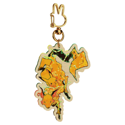 🪩: raijyu  | 2.75" wood charm