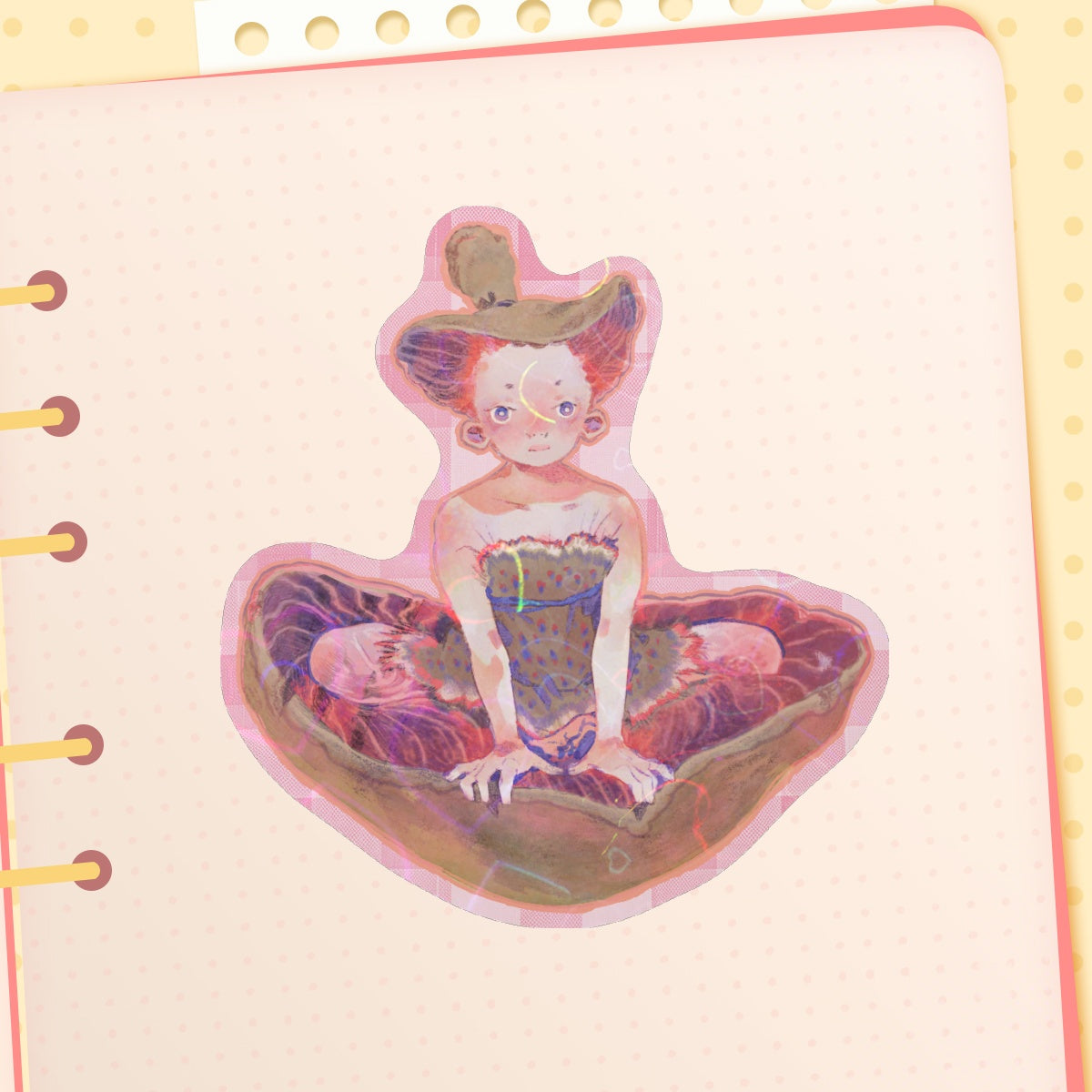 🍄: red mushroom | 3" sticker