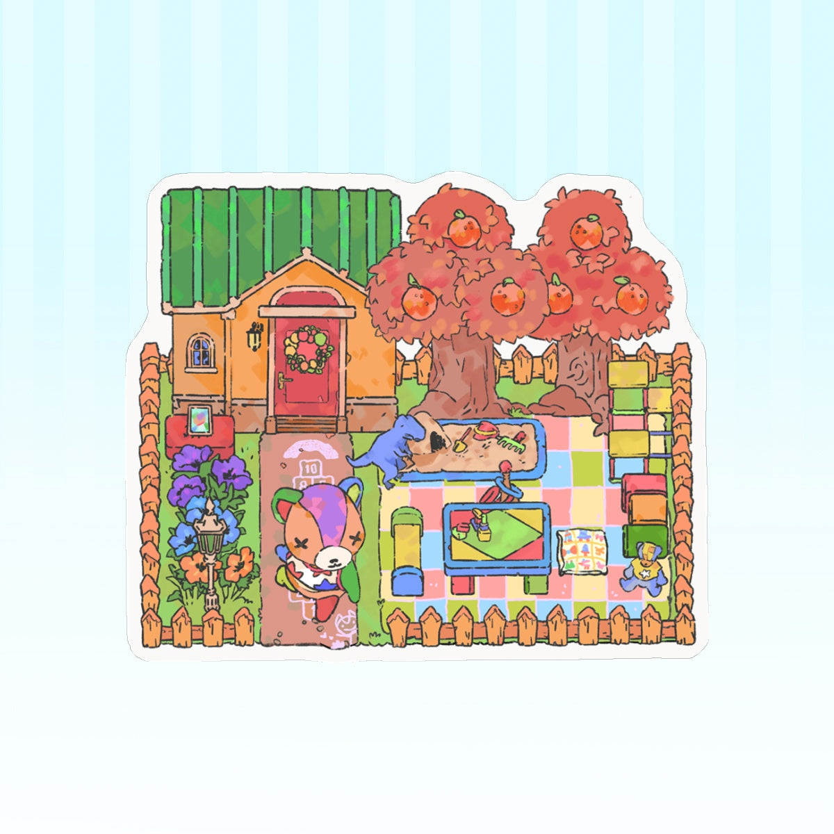 ac: stitches | 3" sticker