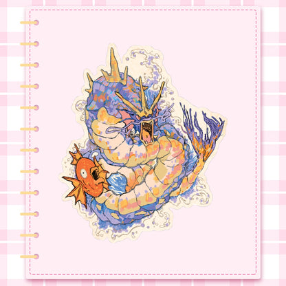 Pokemon: Gyarados | 3x3" sticker