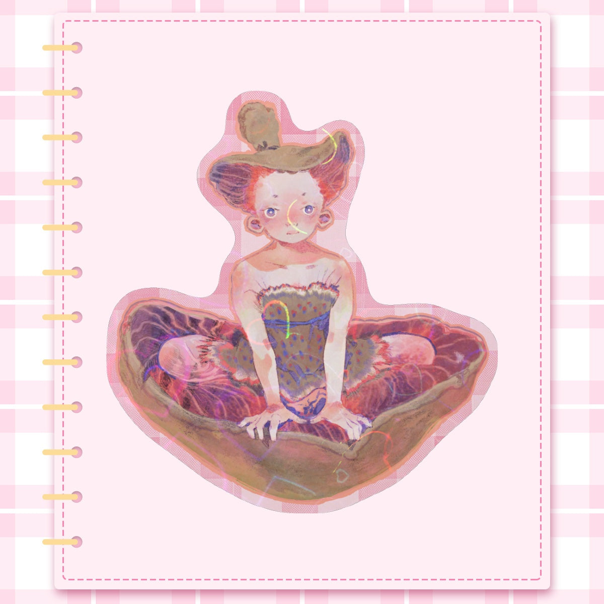 🍄: red mushroom | 3" sticker