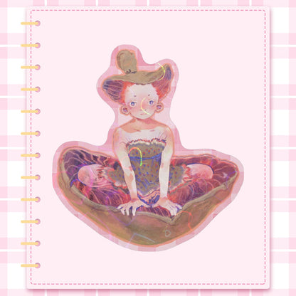 🍄: red mushroom | 3" sticker