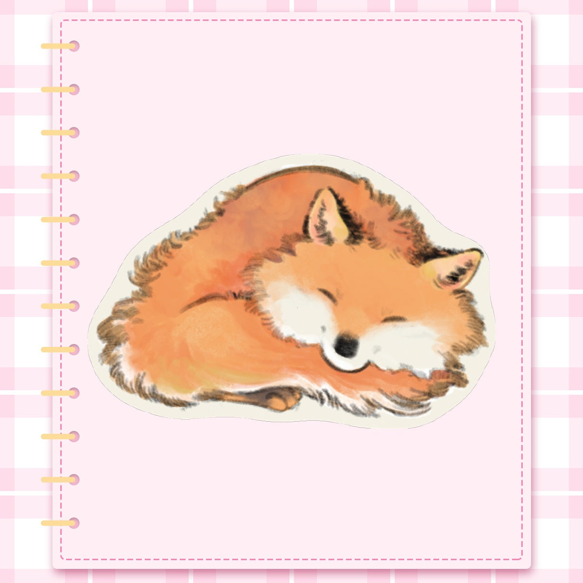 🦊: fox | 3" sticker