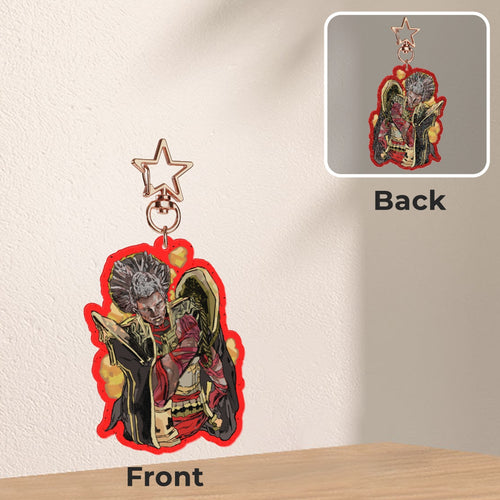 Arcane: Ambessa | 7cm glitter colour-edge charm
