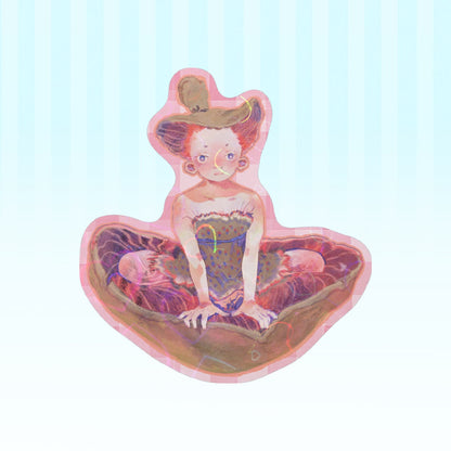 🍄: red mushroom | 3" sticker
