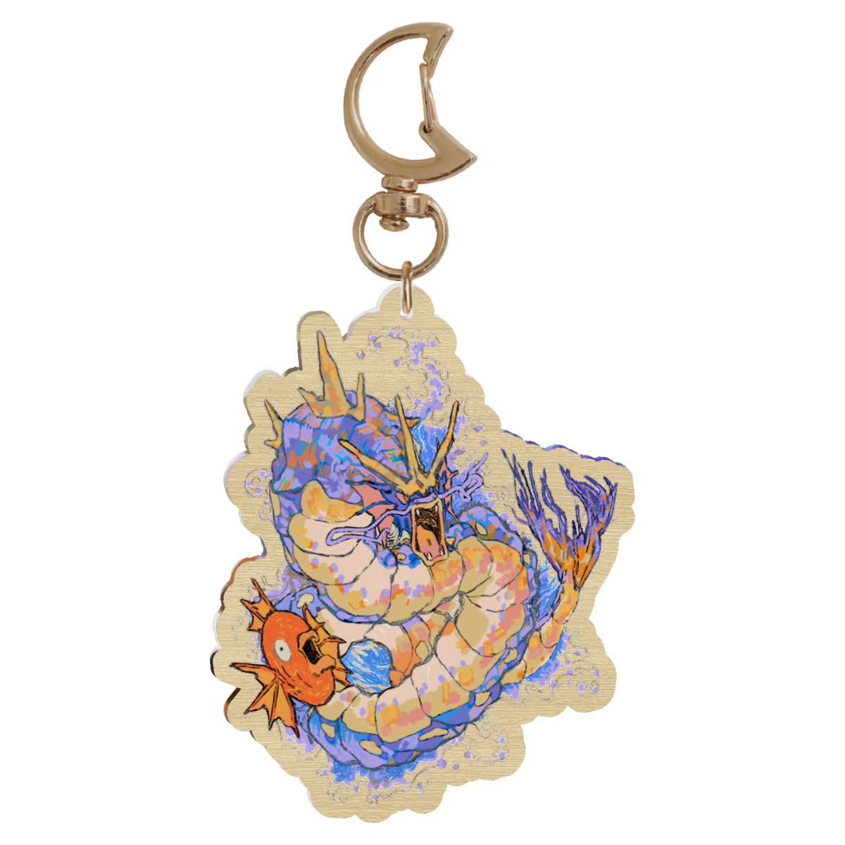 🪩: wani | 2.75" wood charm