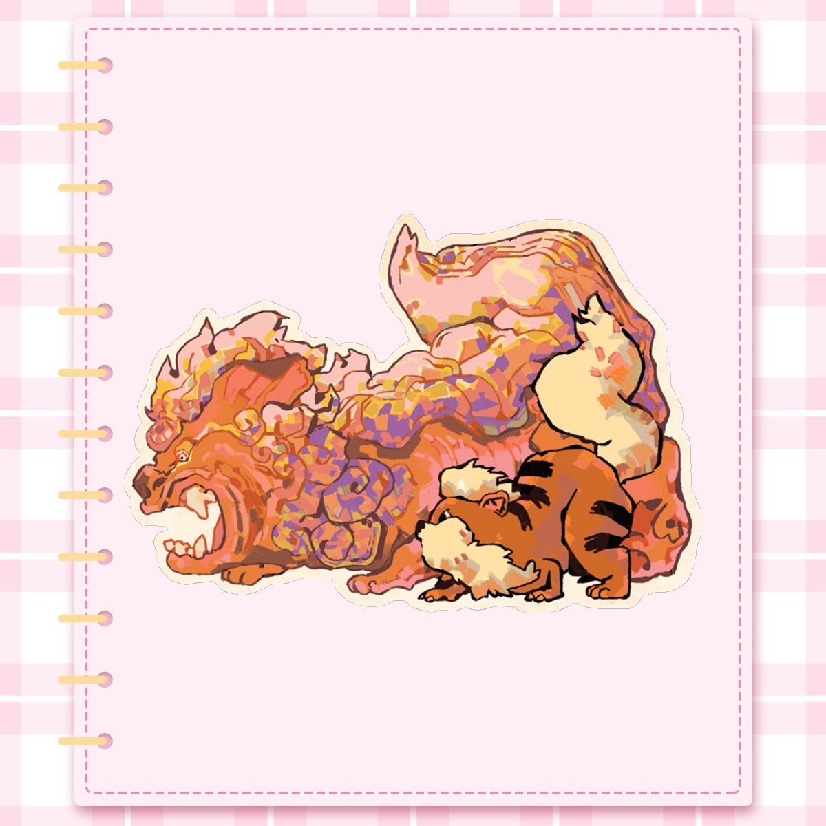 Pokemon: Arcanine | 3x3" sticker
