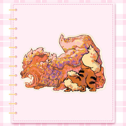 Pokemon: Arcanine | 3x3" sticker