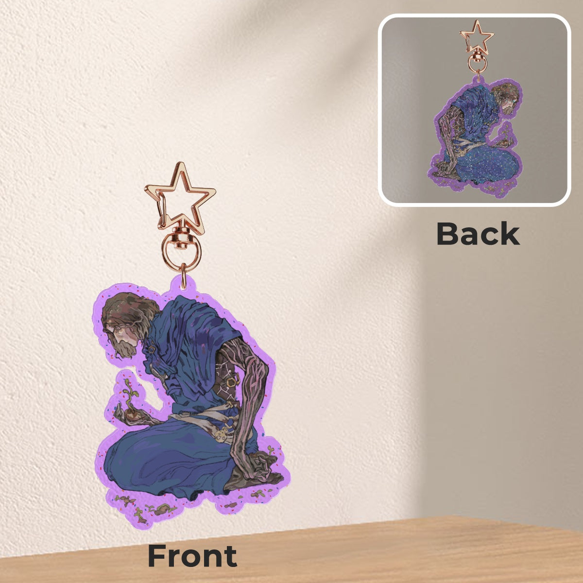Arcane: Viktor | 7cm glitter colour-edge charm