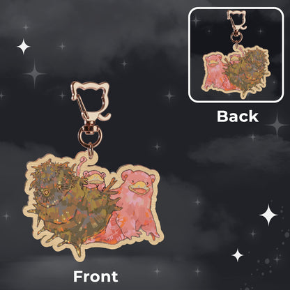 🪩: sazae oni | 2.75" wood charm