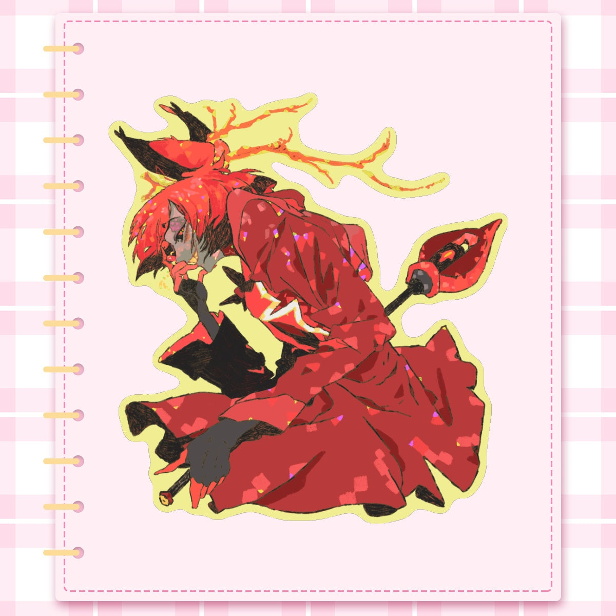 👹 🏨: alastor | 3" sticker