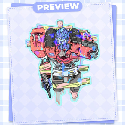 Transformers Chaos Theory: Optimus | 3x3" sticker