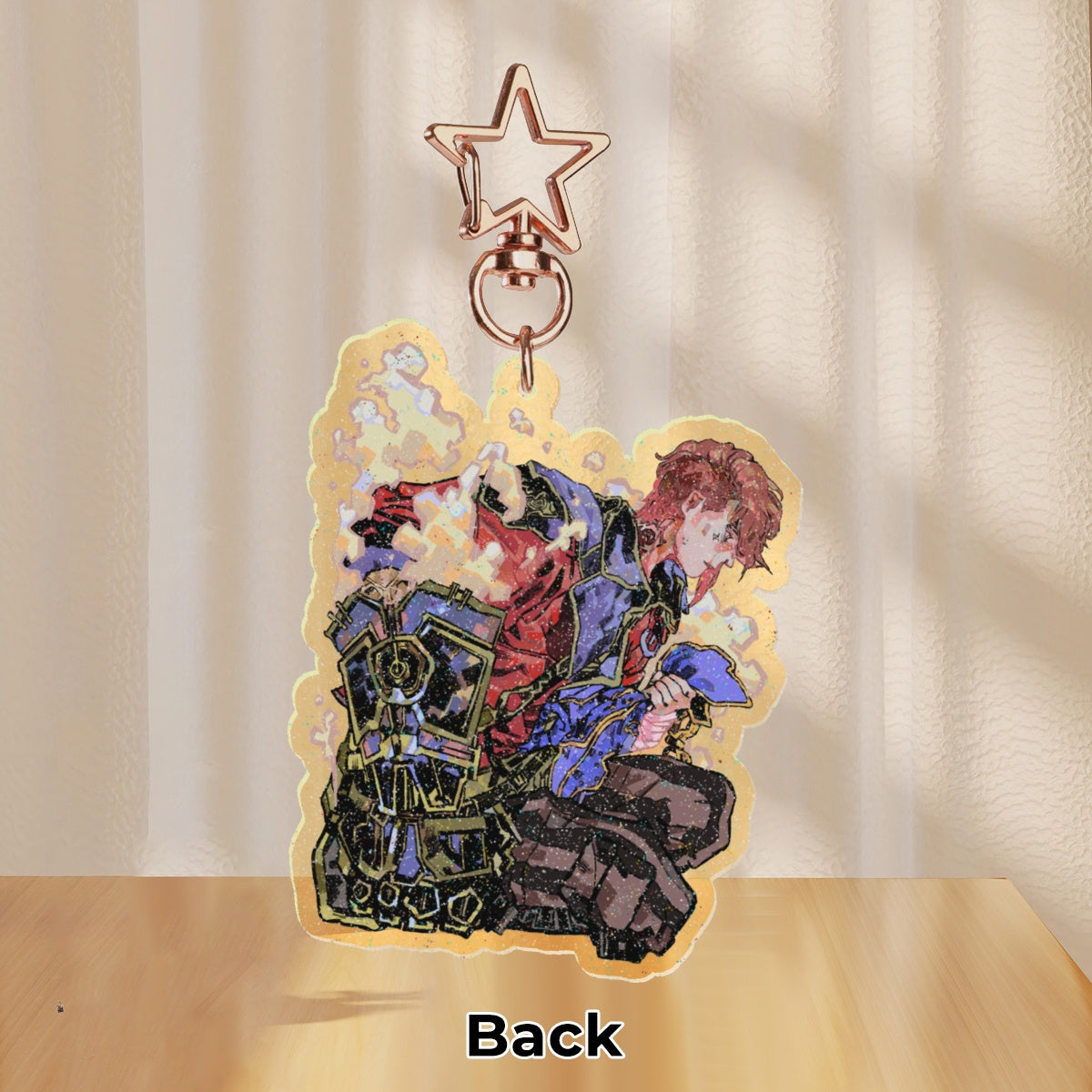 Arcane: Vi | 7cm glitter colour-edge charm