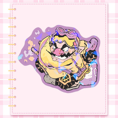 🏎️ : yellow mushroom man | 3x3" sticker