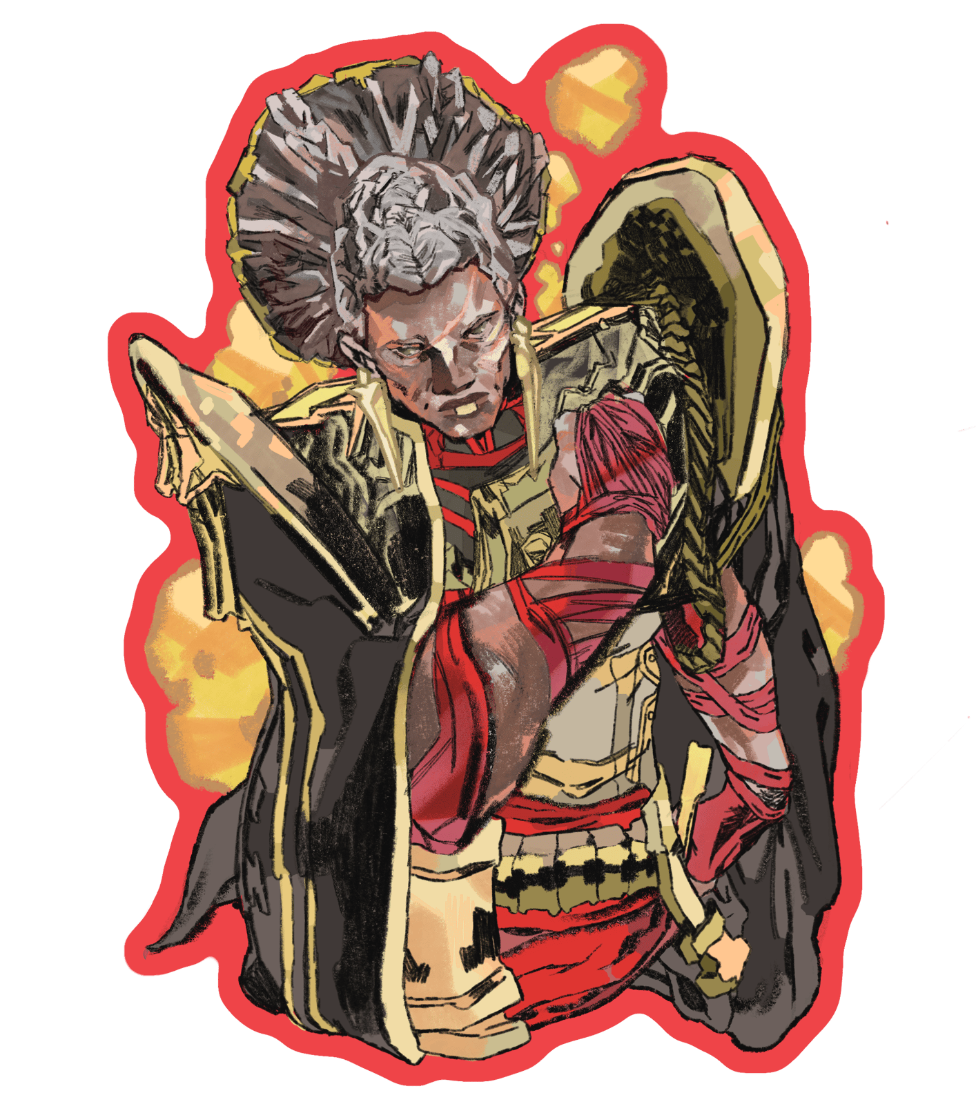 arcane | ambessa: 3x3" vinyl sticker