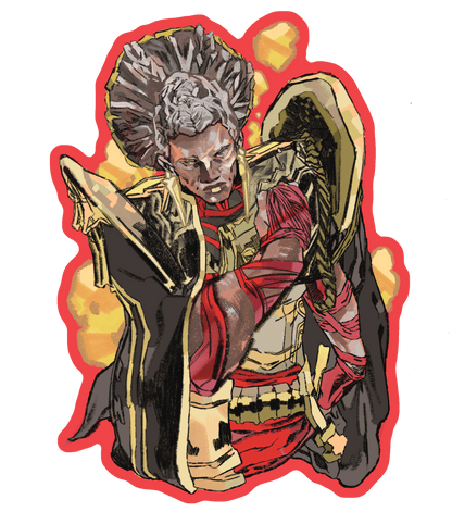 arcane | ambessa: 3x3" vinyl sticker