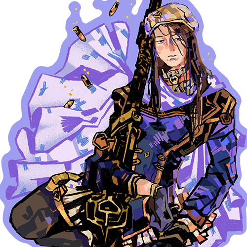 arcane | caitlyn: 3x3" vinyl sticker