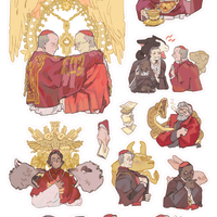 conclave  |  clear sticker sheet