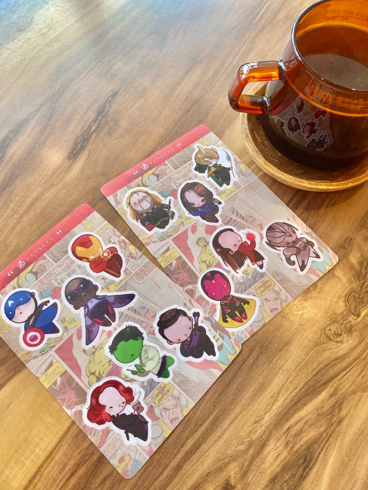 avengers | 2 sticker sheets