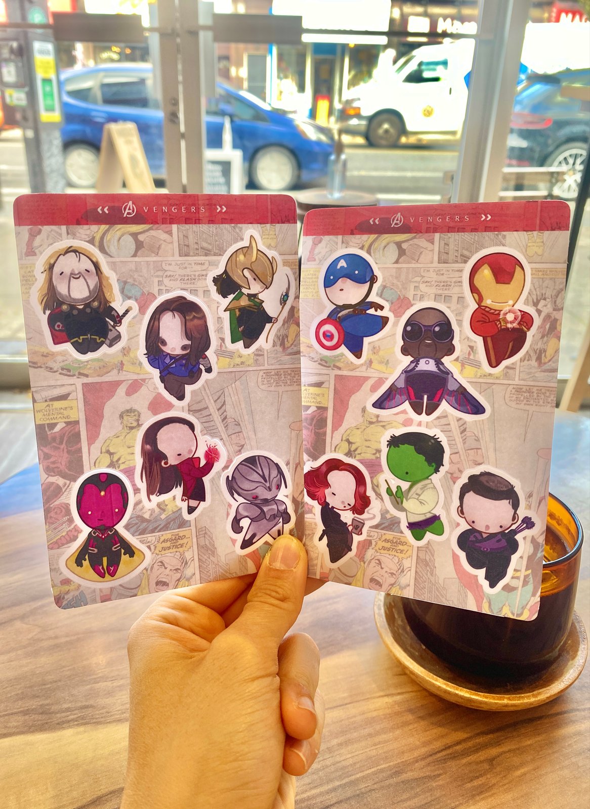 avengers | 2 sticker sheets