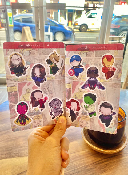 avengers | 2 sticker sheets