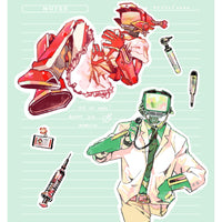 flcl : canti | 4 sticker sheets