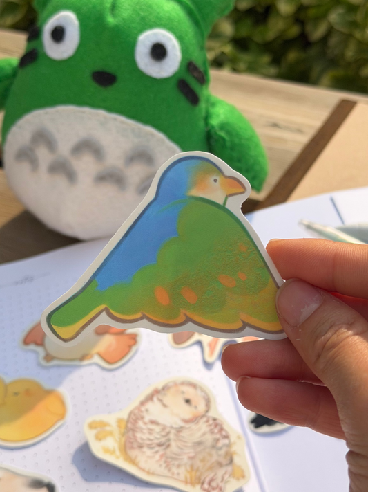 🐧: parrot | 3" sticker
