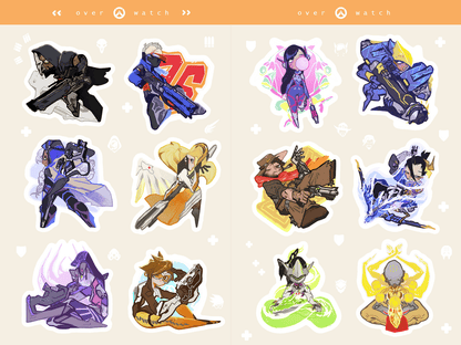 overwatch | 2 sticker sheets