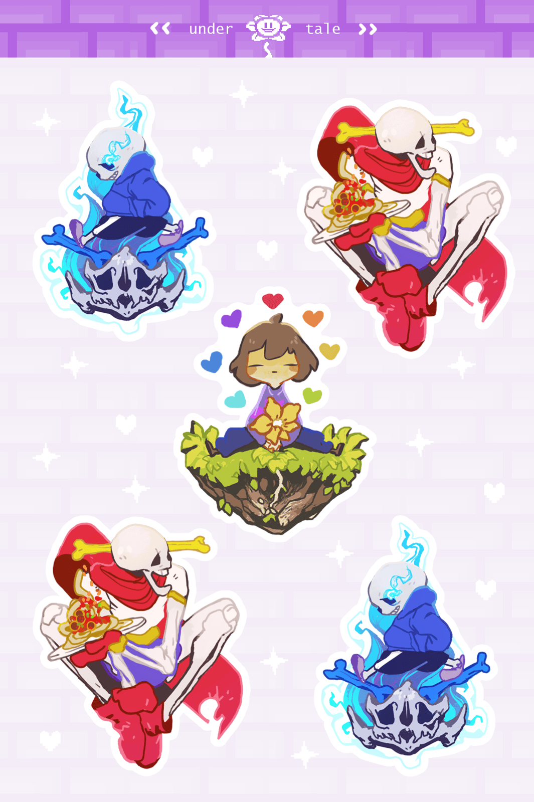 undertale | sticker sheet