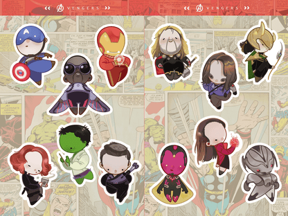 avengers | 2 sticker sheets