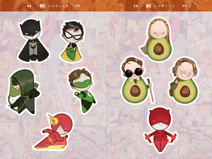 dc | sticker sheet