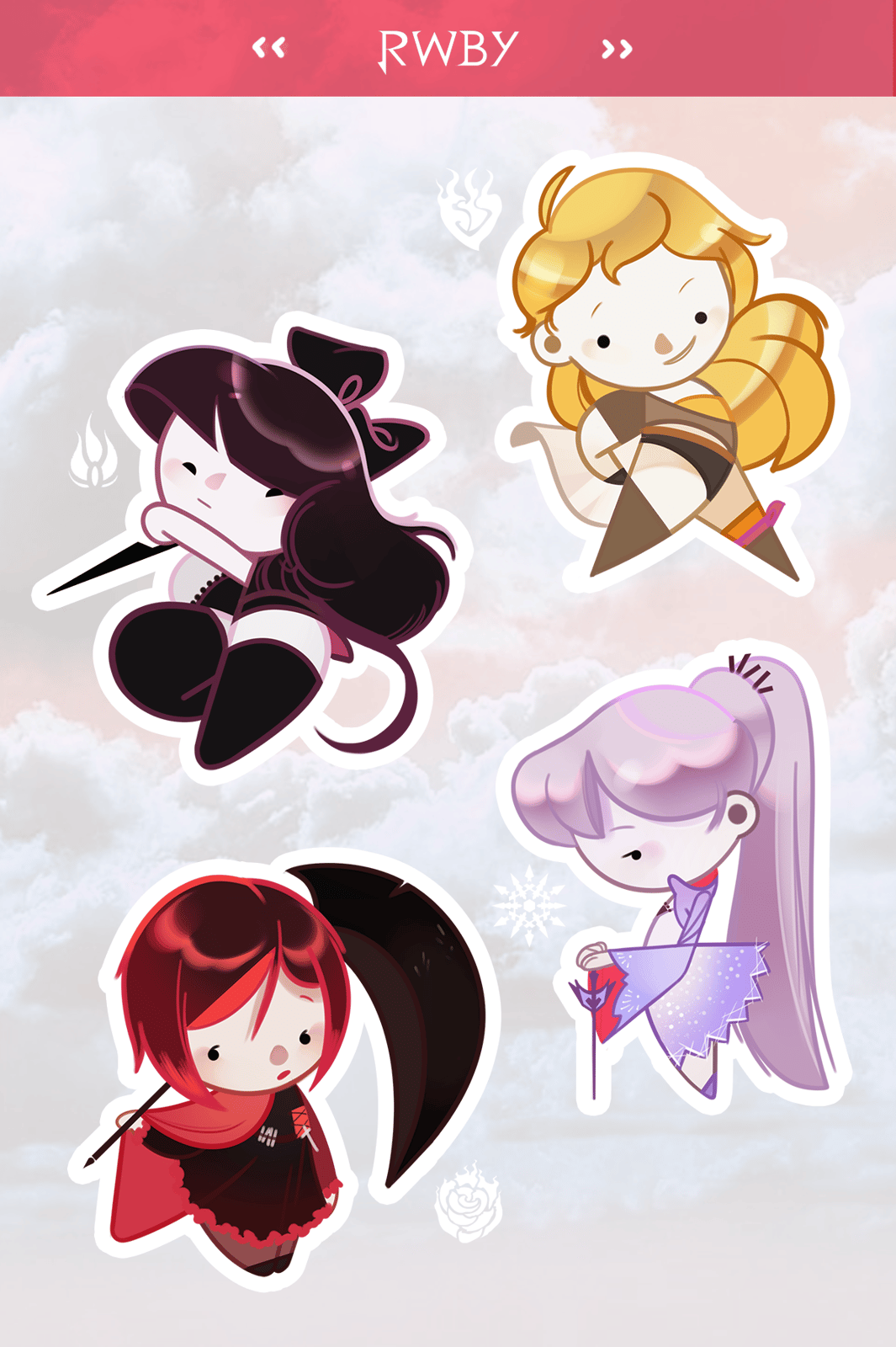 rwby | sticker sheet
