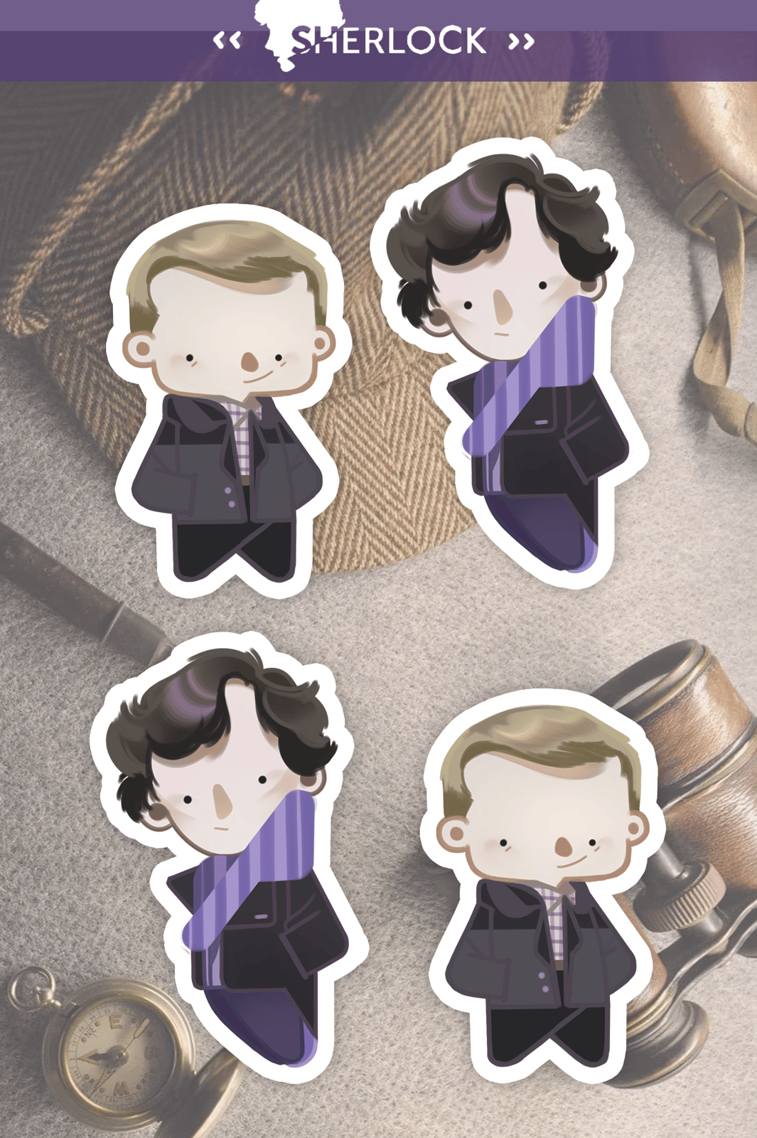 sherlock | sticker sheet
