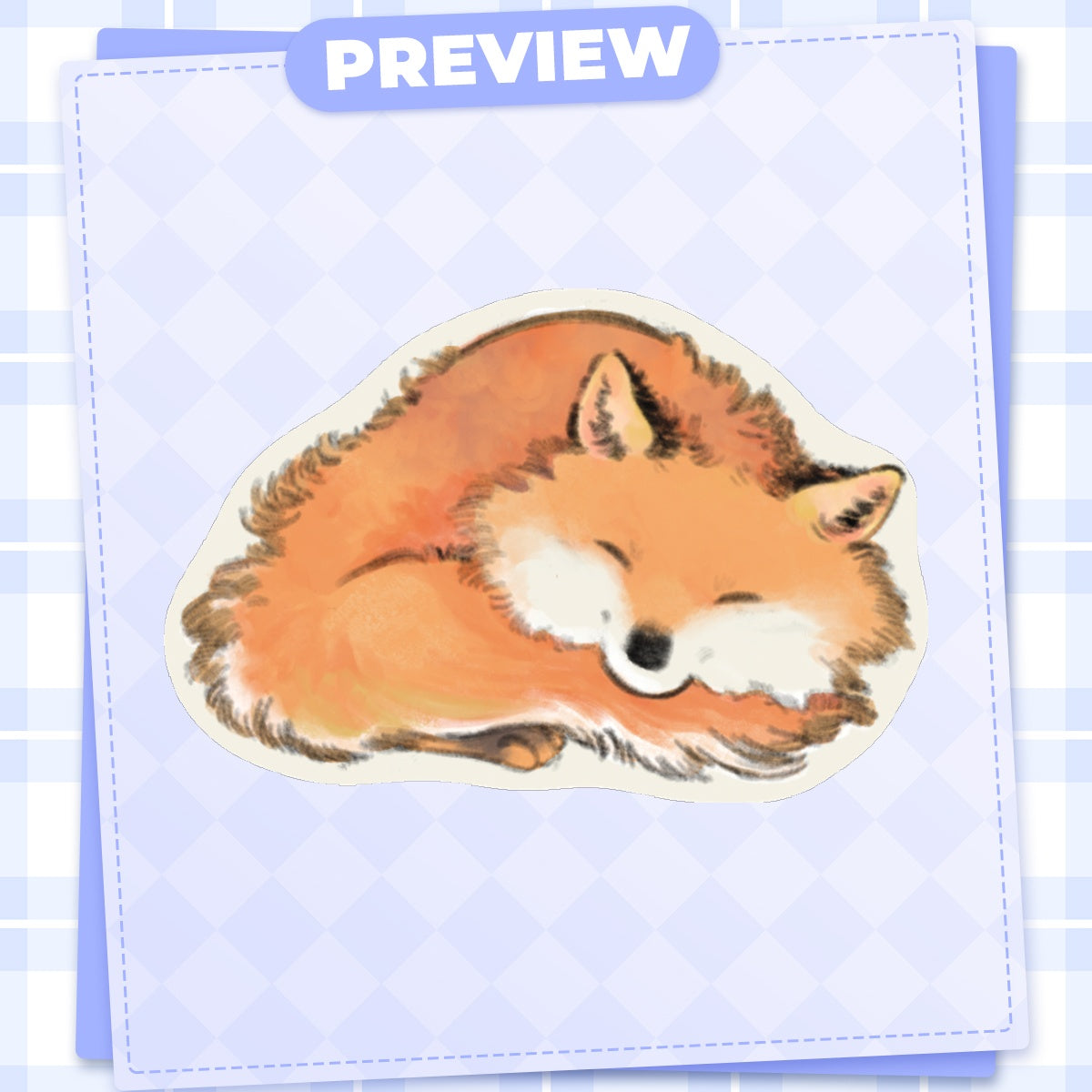 🦊: fox | 3" sticker