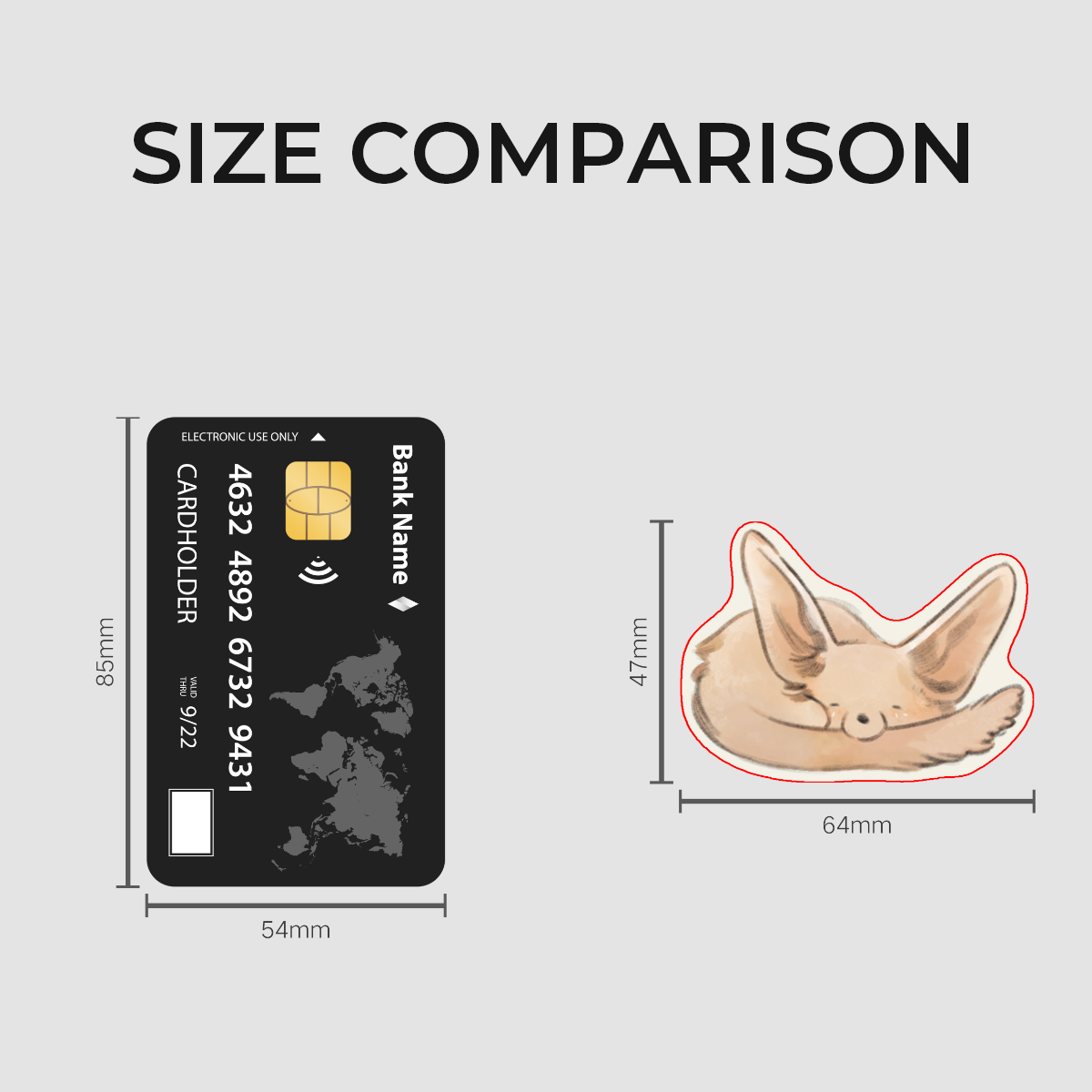 🦊: smol fox | 2.5" sticker