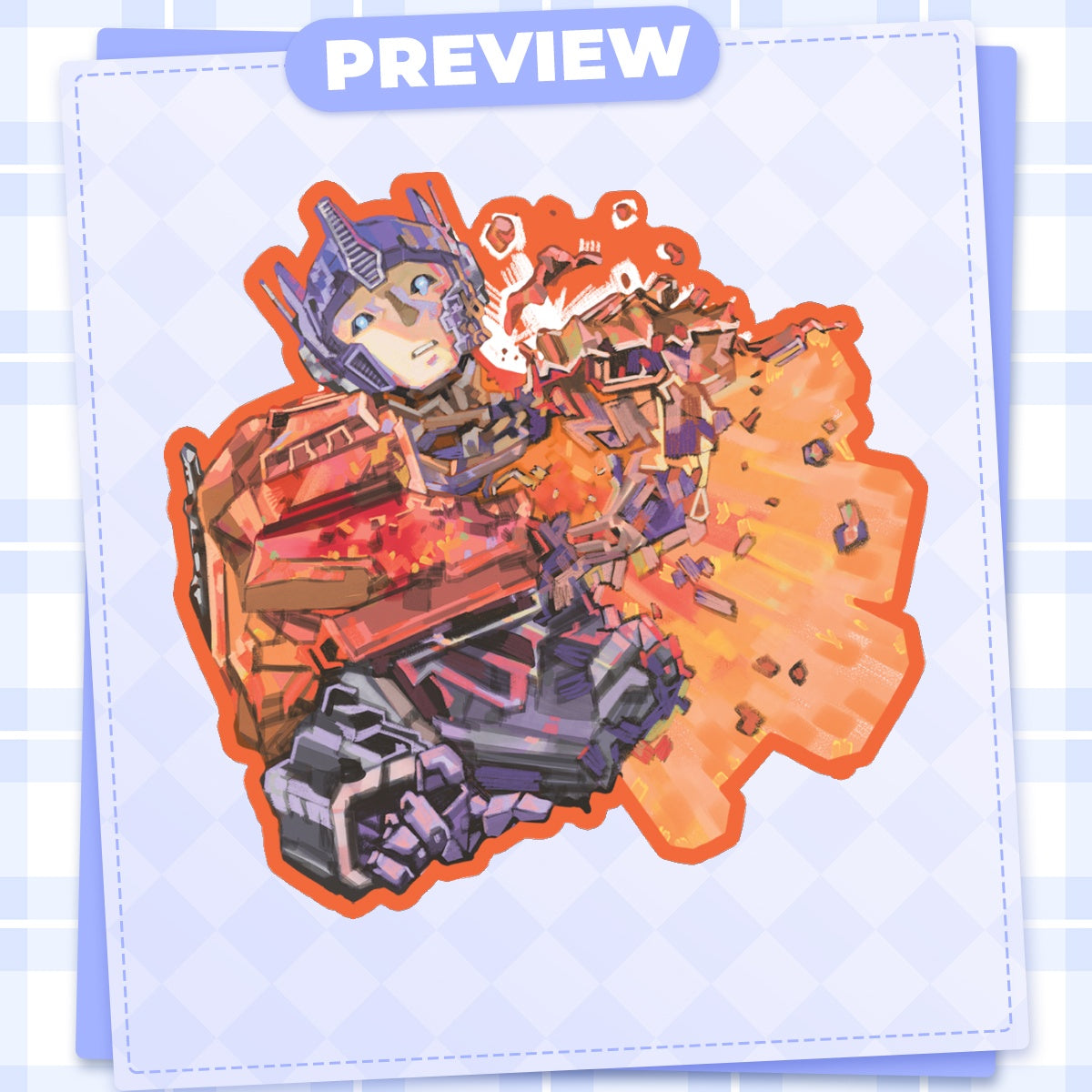 Transformers One: Optimus Prime | 3x3" sticker